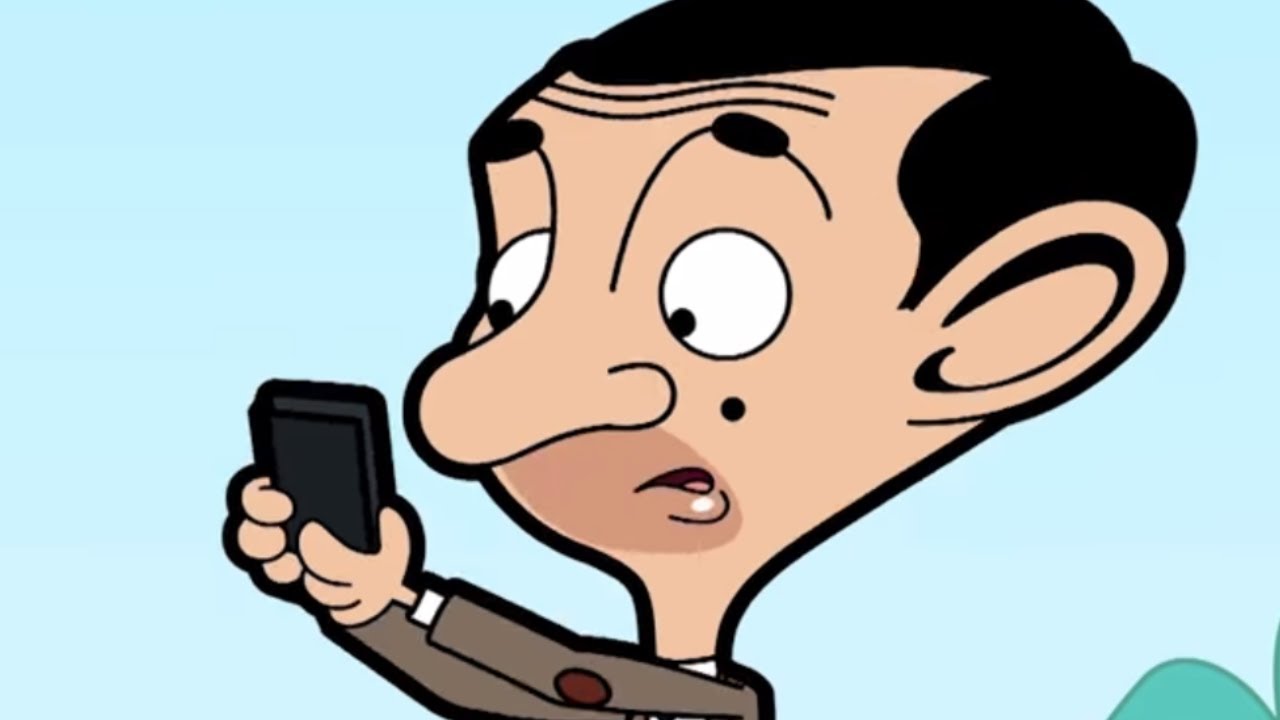 Mr.Bean cartoon smartphone
