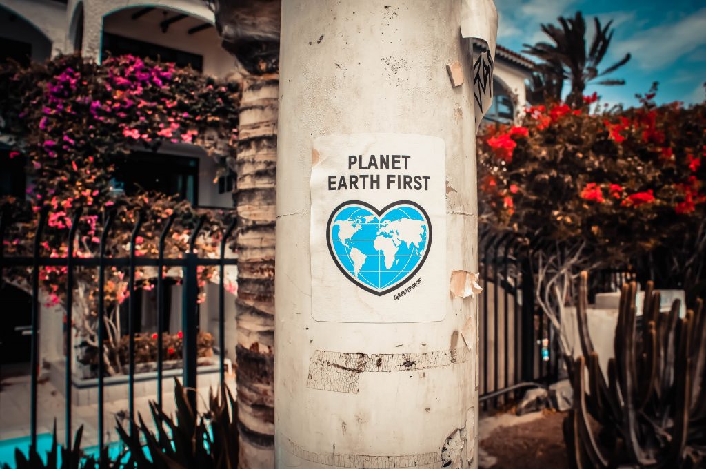 Planet Earth First signage sticked in gray post outdoors, Photo by Stock Photography on Unsplash